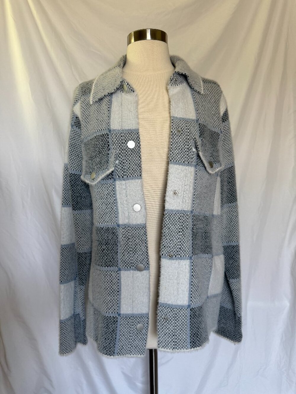 Gray Rachel Zoe Knit Coat